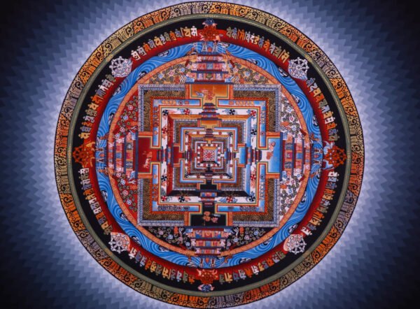 Cosmic Harmony Mandala Thangka - Image 3