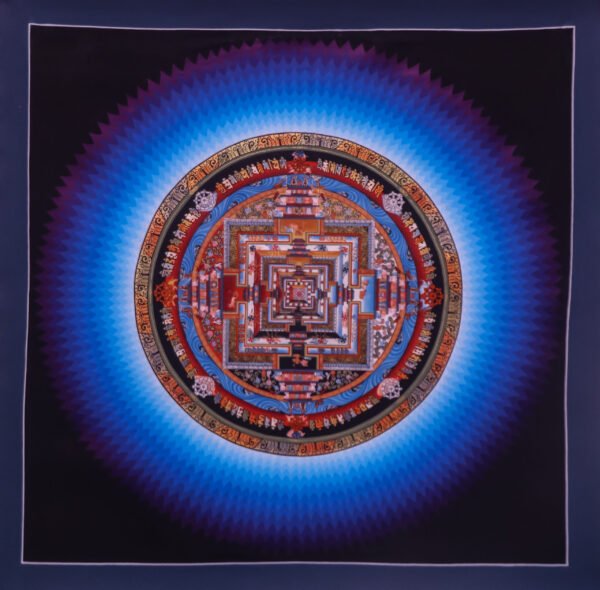 Blue Timeless Wheel of Enlightenment: Blue Kalachakra Mandala