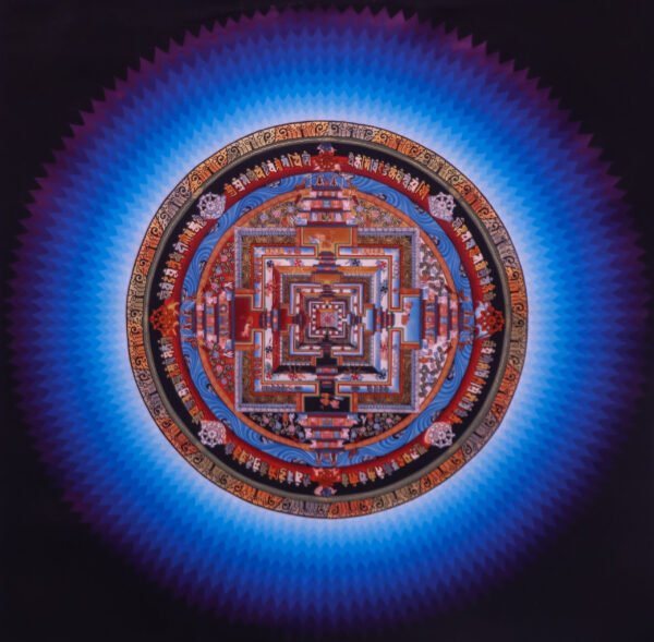 Blue Timeless Wheel of Enlightenment: Blue Kalachakra Mandala - Image 3